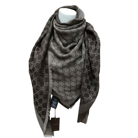 gucci brown scarves|gucci scarf brown thomas.